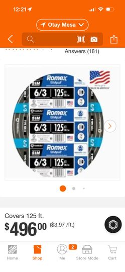 6/3 Romex Wire