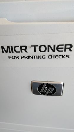 Printer Hp micr with magnetic toner for printing Check