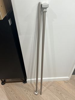 Brushed Nickel Curtain Rod - 66”-120”