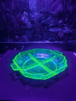 Uranium Glass Dish