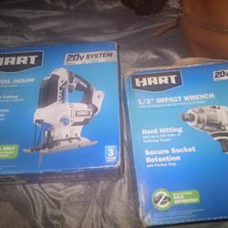 Hart 1/2 In Impact Wrench And Hart Orbital Jigsaw
