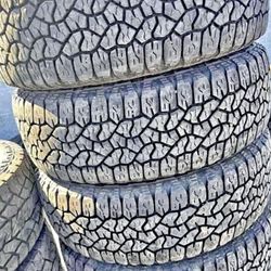 275/60/20 Goodyear vendo un set de llantas usadas excelente condiciones de vida las 4 ✅🤩I am selling a set of used tires, all 4 in excellent living c