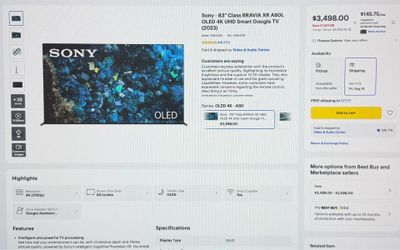 83” Sony TV