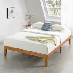 Full Solid Wood Platform Bed Frame In Cherry