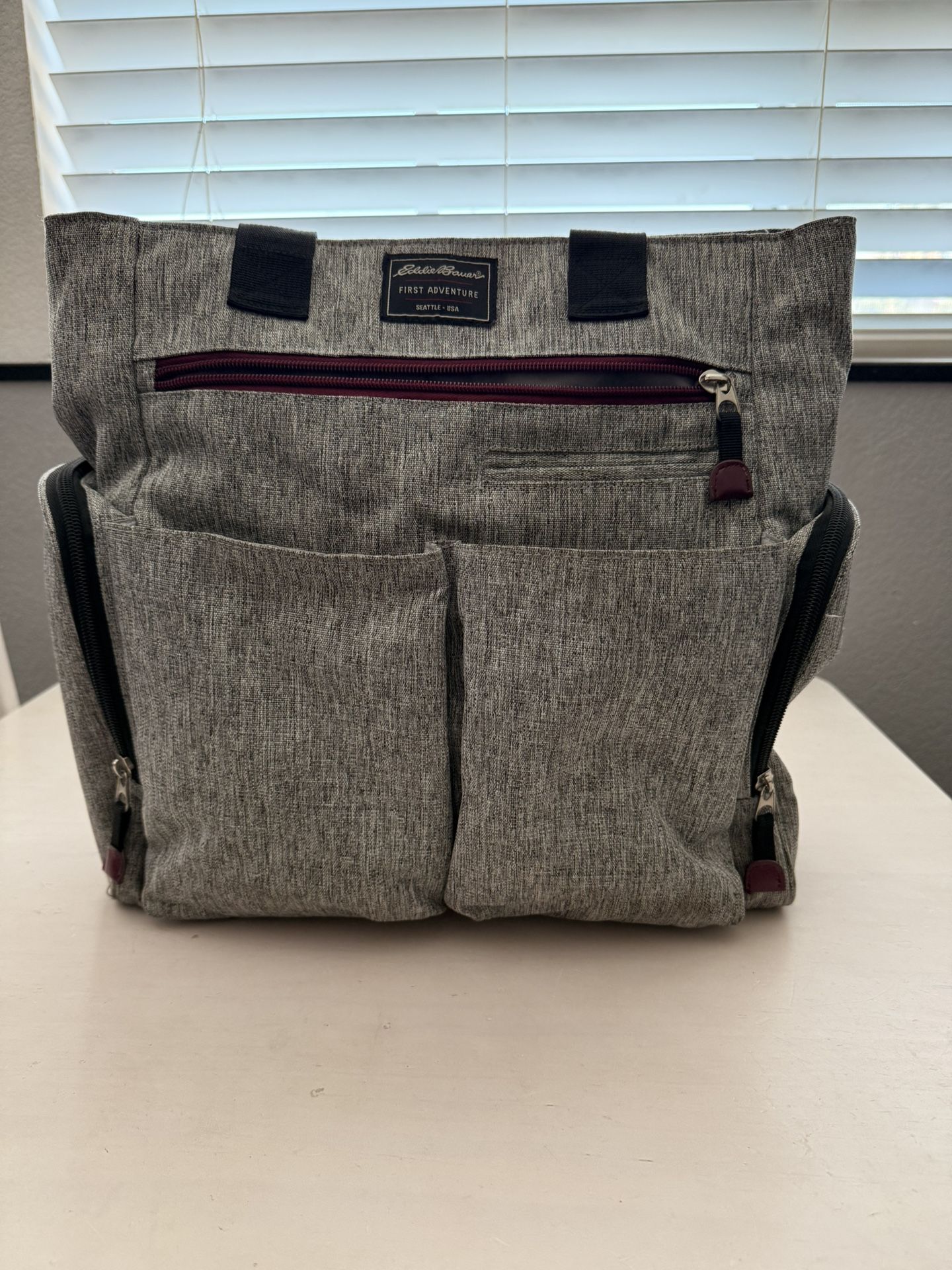 Gray Diaper Bag