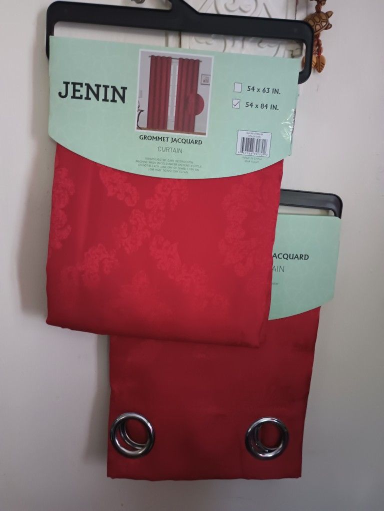 Cortinas Tengo Blancas Y Rojas