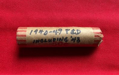 Full Roll of 1940’s Wheat Back Pennies