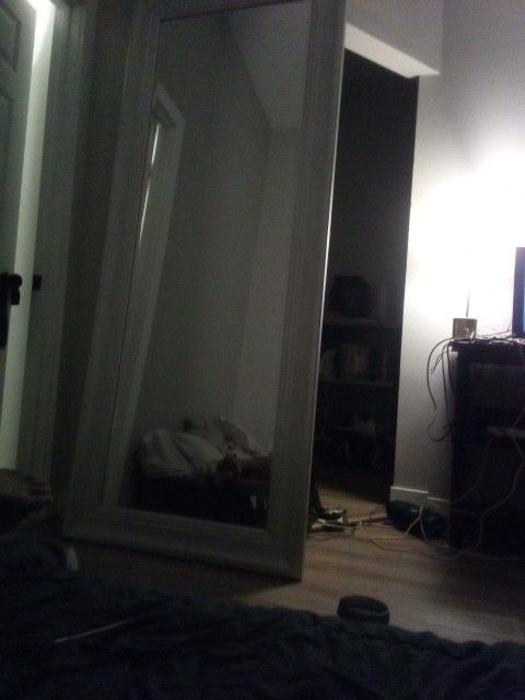 8 Foot Tall Stand Up Mirror For Sale. 100$$. Obo. Stay By Echo Park U Must Get It