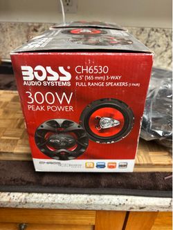 BOSS Audio Systems CH6530 6.5 in 3-Way Full Range Car Speakers 300W RMS