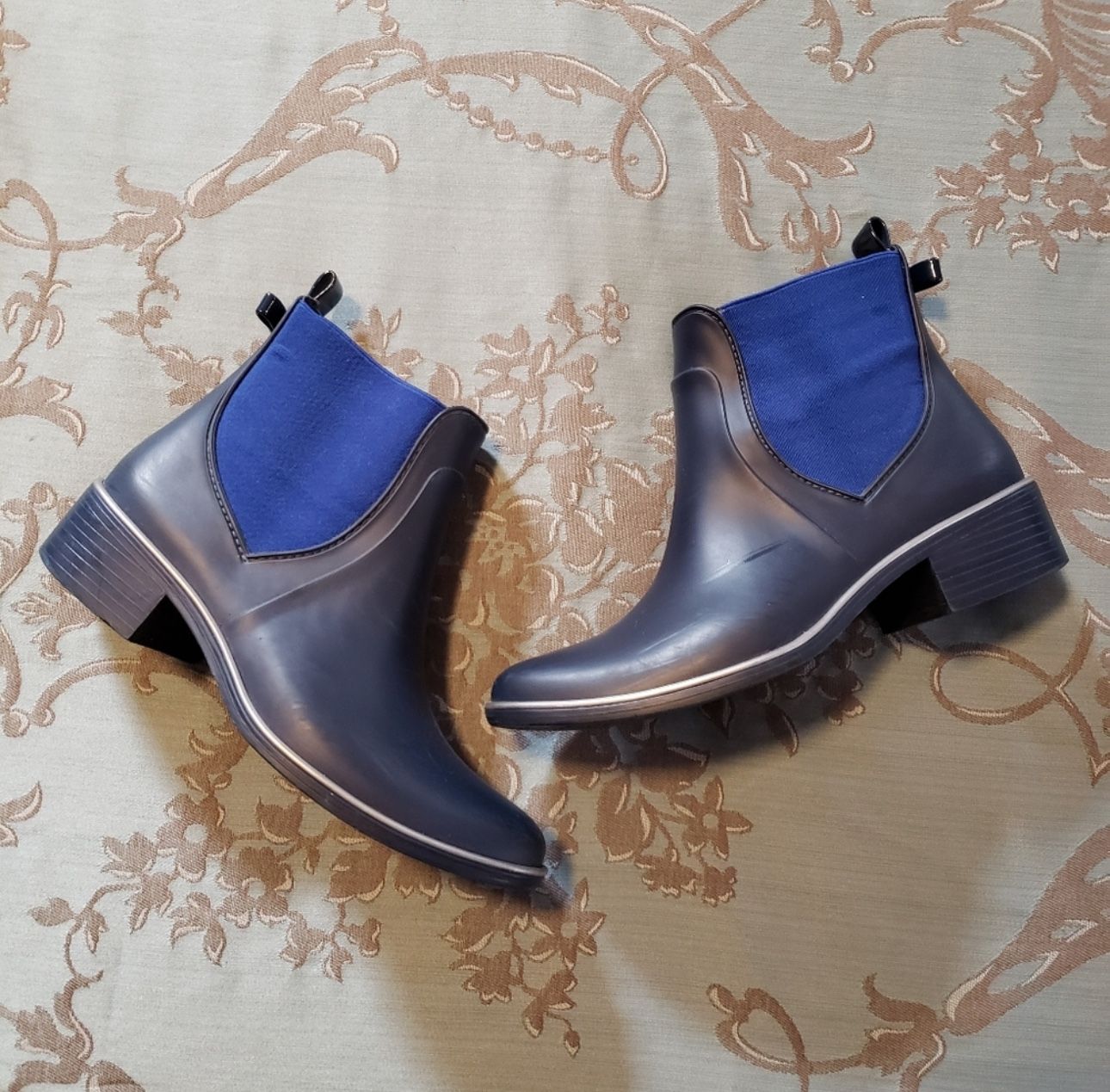 Kate Spade Blue Sedgwick Rain Boots Women Size 6/7
