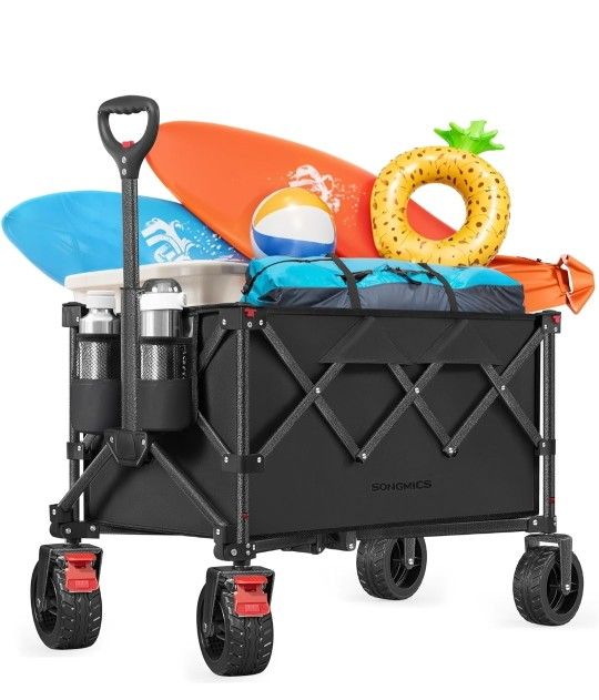 SONGMICS FOLDABLE WAGON BLACK
