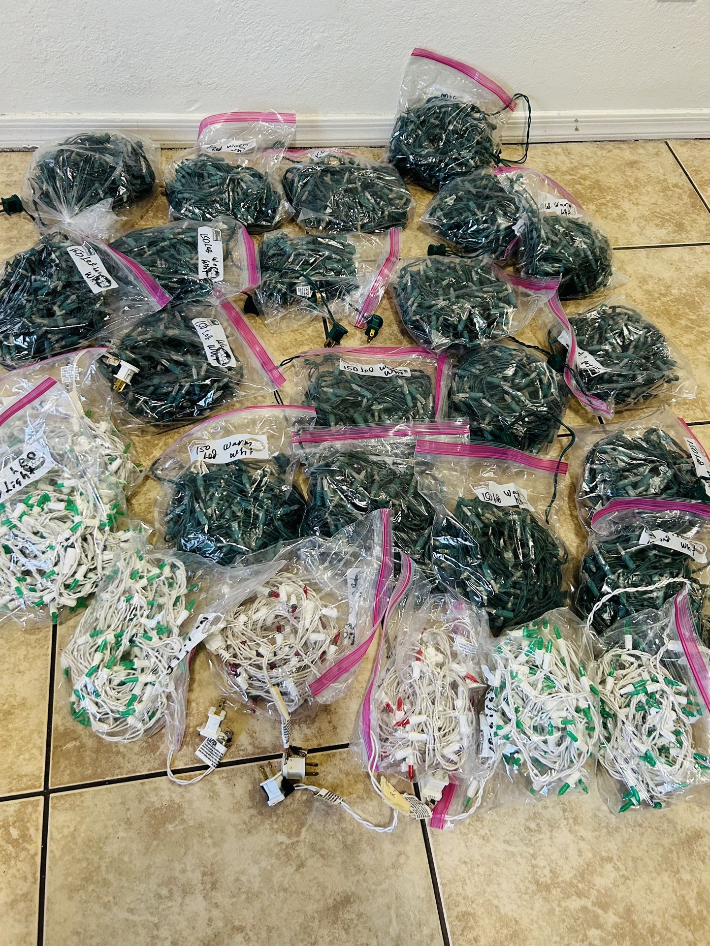 White lights 150 light 5 each 