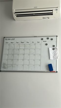 Magnetic calendar white board