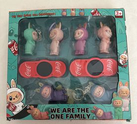 🎉 Labubu Keychain Set – Multicolor & Different Figures 🎉