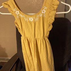 Mustard Yellow Dress Girl 