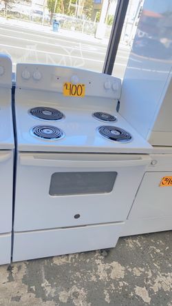 GE White 220V Electric Stove
