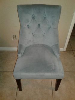 baby blue luxury chair