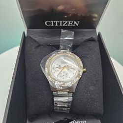Citizen Eco-Drive Gemmed Stainless Quartz Women's Watch FD2074-55A