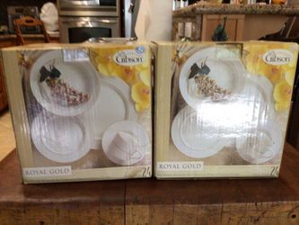 Gibson Royal Gold Dinner Wear Set