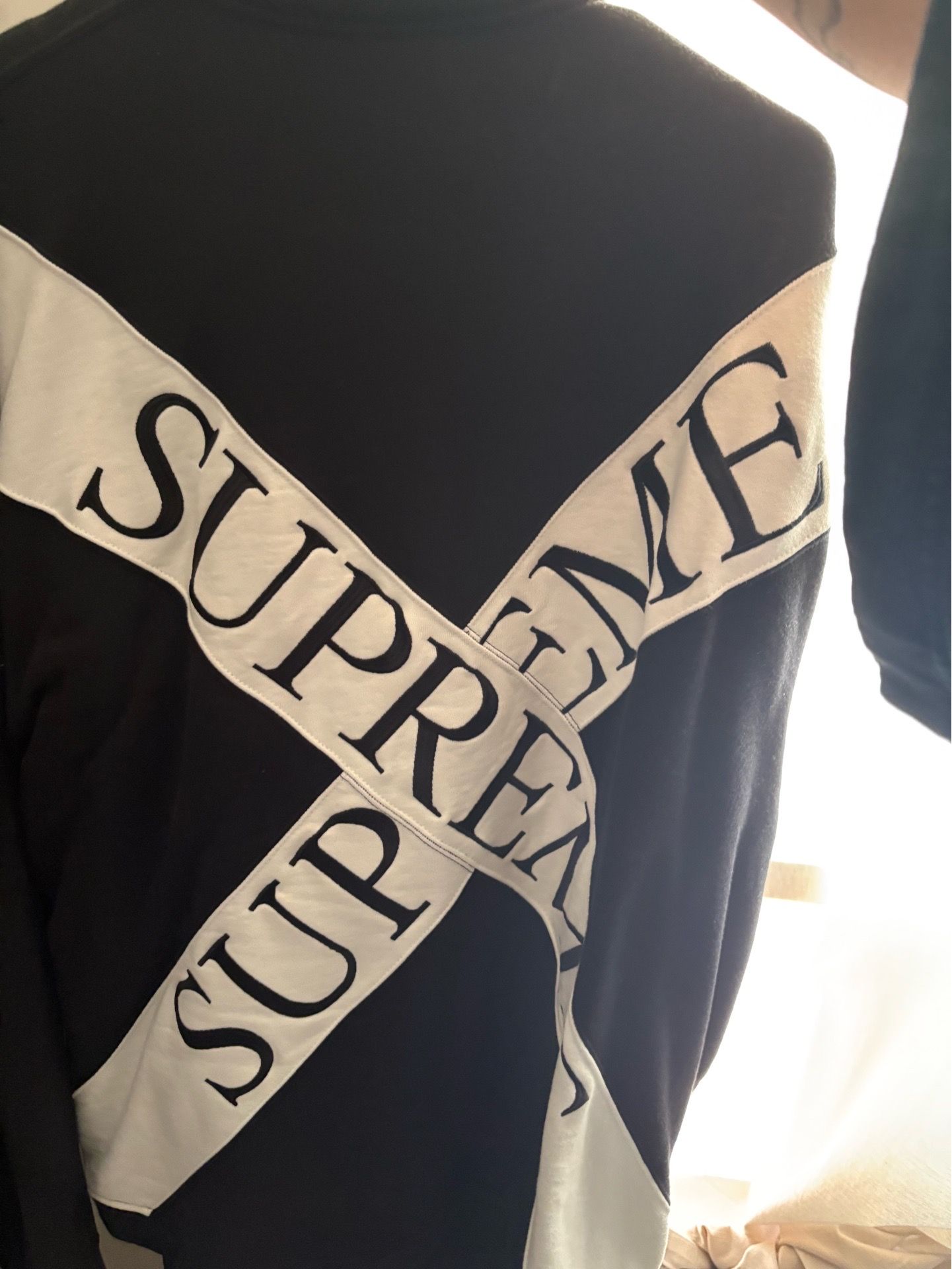 Supreme Cross Half Zip Sweatshirt