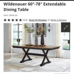 Dining Table Extention Brand New Ashley 