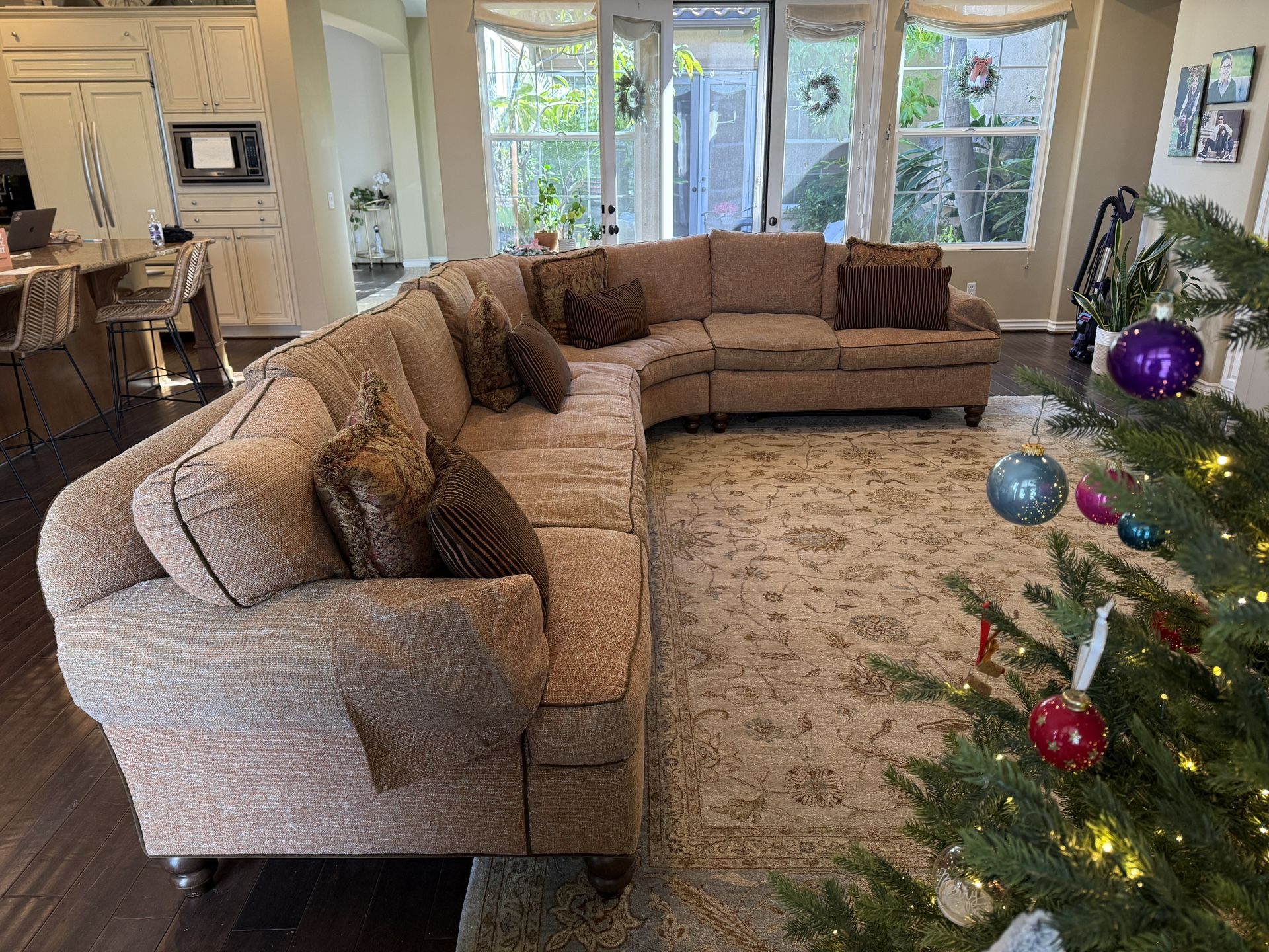 Large Rounded Sectional Sofa