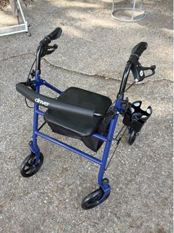 Drive Rollator Walker with Seat & Cup Holder – Barely Used