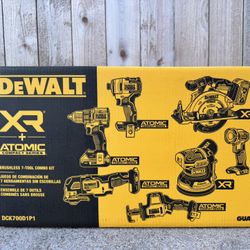 New DEWALT 20v MAX Cordless 7-Tool Combo Kit
