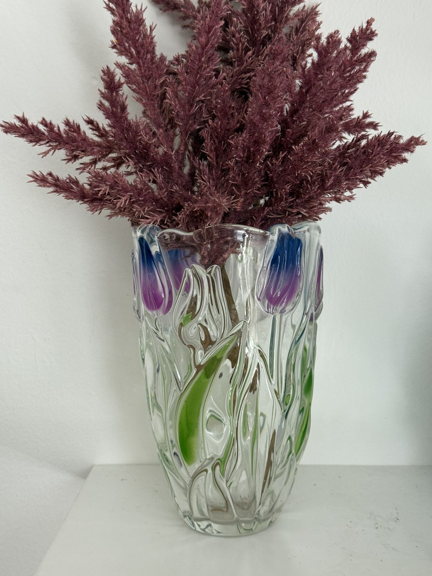 Vintage Walther Glass Tulip Vase