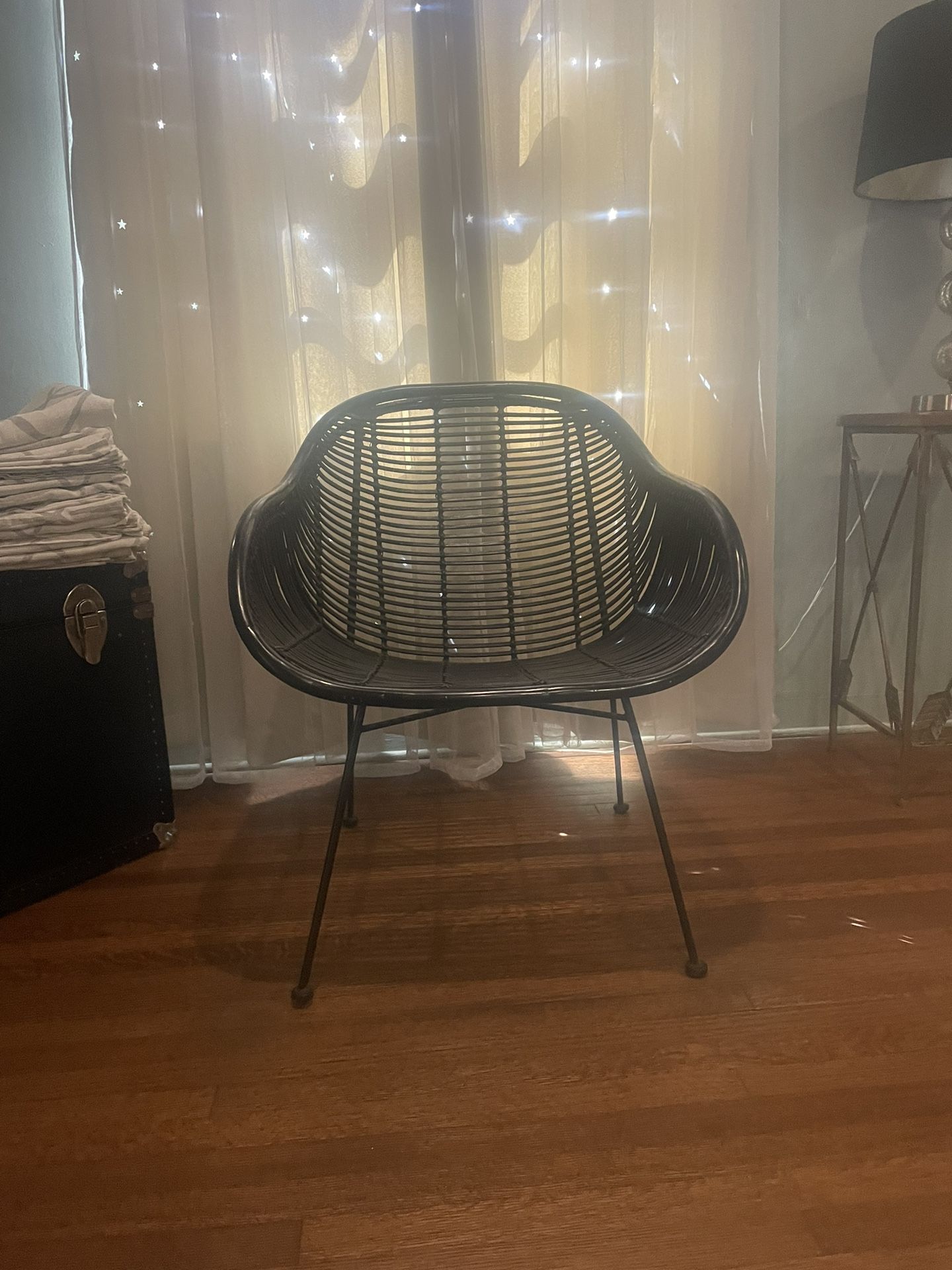 Black Wicker Chair