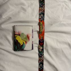 Anime-Themed Wallet & Lanyard Set