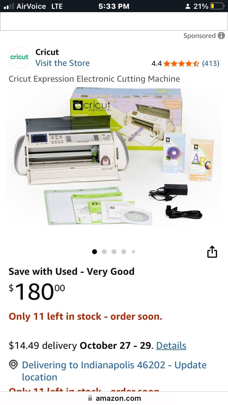Cricut Expression Cutting Machine