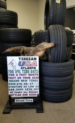 215 45 17 BRAND NEW TIRE TIRES $69 EACH $276 SET