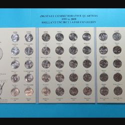 50 State Quarter Book Completed (Uncirculated Brilliant)