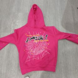 Sp5der Hoodie Pink
