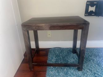 Small wooden side table