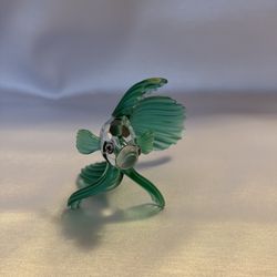 Swarovski Green Siamese Fighting Fish (contact info removed) 261259. Retired 2004