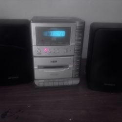 RCA Stereo Cassette CD Player  Display W/O Remote with or without Optimus Speakers