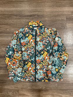 Christopher & Banks Petite Women’s P/L Multicolor Floral Full Zip Jacket
