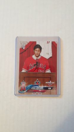 2018 Topps opening day Shohei Ohtani.
