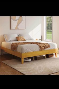 King Size Wood Platform Bed frame