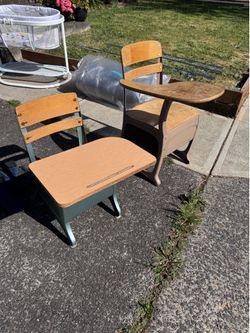 Vintage school desk