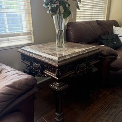 Beautiful Marble Top End Table