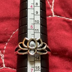 Fashion Silver Ring Size 6 Chunky