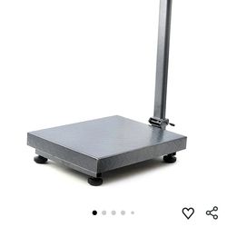 HF Digital Industrial Platform Scale 300kg – Heavy Duty Parcel & Floor Scale with 50×40cm Stainless Steel Platform, 100g Accuracy, LED Display, kg/lb,