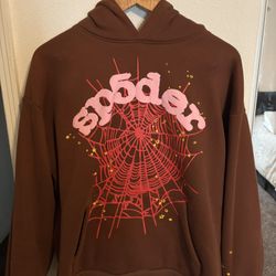 SP5DER Hoodie Brown Pink