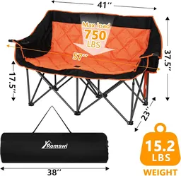 Double camping chair