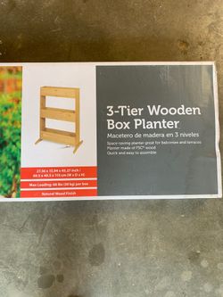 3 Tier Wooden box Planter