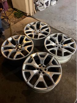 24” Silver Snowflake Wheels