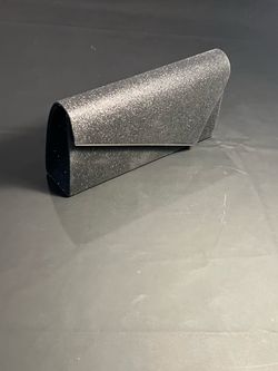 Silver Glitter Clutch Evening Bag